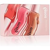 Gisou Honey Infused Lip Oils – Gloss Hour Edition – Hydrating, Non-Sticky Lip Gloss Set with Raspberry Swirl, Bee-llini Peach & Glazed Plum, All Lip Types, Perfect As Valentine Gifts