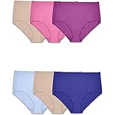 Fruit of the Loom Women's Beyondsoft Underwear (Regular & Plus, Plus Size Brief-Cotton Blend-6 Pack Assorted Colors, 9
