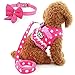 BARKLESS Cute Small Dog Harness, Ladies Polka Dots Dog Vest Harness Set with Pink Leash and Bowknot Collar, 3 in 1 Girl Style Vest Harness Set for Puppy and Cat (S (Chest: 10-12