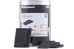 40 Pack Furniture Levelers, Plastic Shims for Leveling, Rubber Wedge, Table Leg Leveler, Table Shims, Durable, Non-Slip, Stac