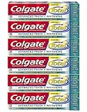 Colgate Total Advanced Fresh Whitening Gel Toothpaste, 5.8-Ounce (Pack of 6)