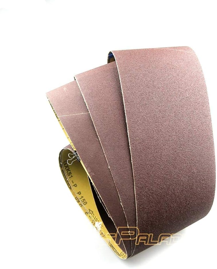 Maslin 10 Pieces 1220 150mm Sanding Cloth Belts P60 P80 P150 Wood Soft