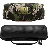 JBL Charge 6 Waterproof Portable Speaker Bundle with gSport Carbon Fiber Case (Camo)