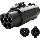EVHIKING EV Charger Connector Type 1 to GBT Charger Adapter for Electric Vehicle SAE j1772 to GBT EV Black