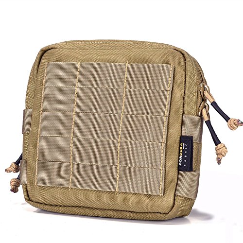 Reebow Gear® Tactical Admin Pouch EDC Molle Military Bag Organizer Tan