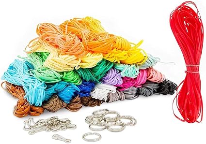 Amazon Com Lanyard Kit Plastic Cord String For 15 Keychains 40 Ft Each Spool 31 Colors