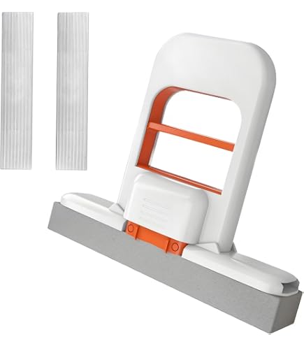 Mini Balai-serpillère Pliable Auto-essoreur - Pour Petits Espaces, Voiture, Cuisine Et Bureau