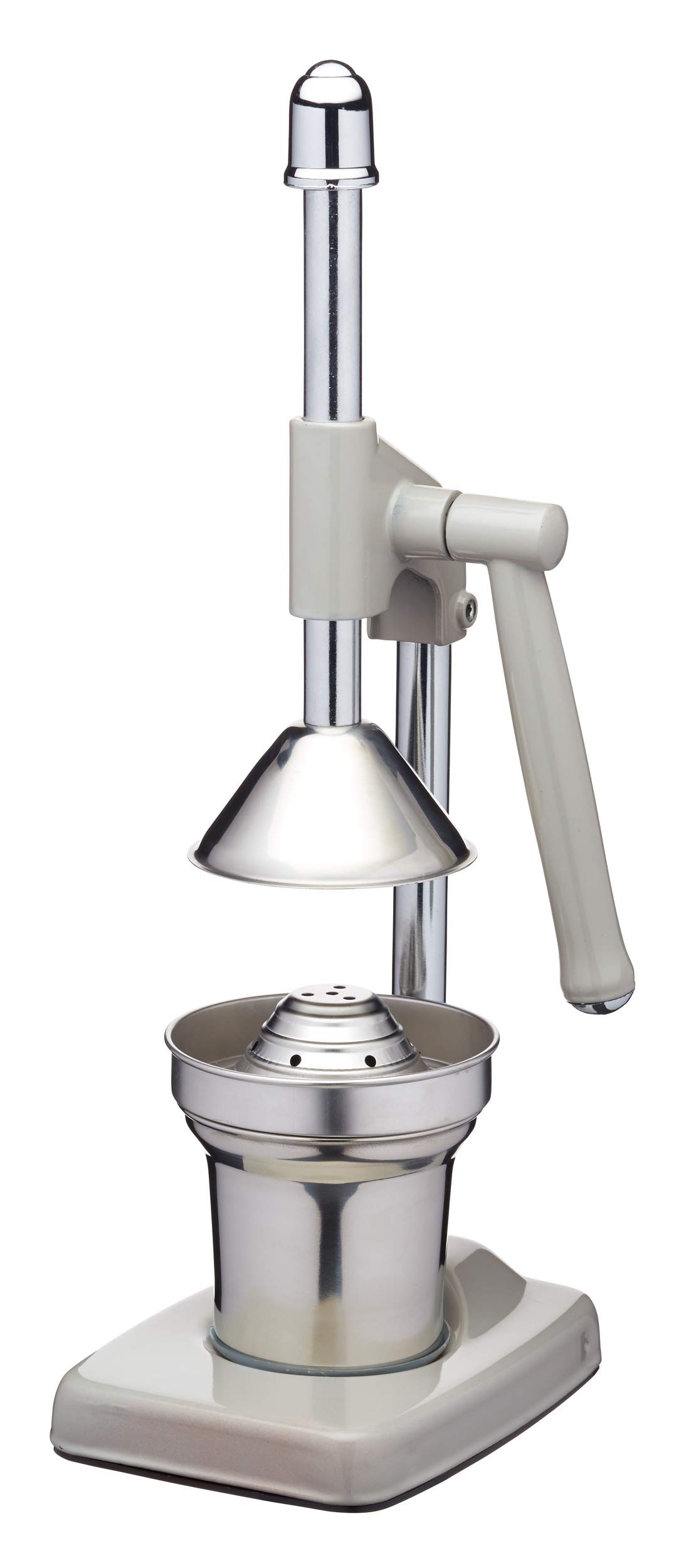 KitchenCraft Living Nostalgia Heavy Duty Lever-Arm Manual Orange Juicer - French Grey