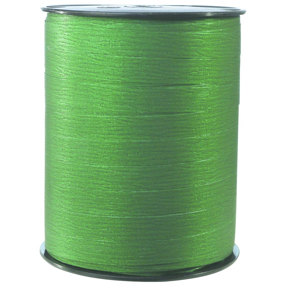 Clairefontaine 601574C - One Roll of Matte Ribbon - Dimensions: 250 m x 10 mm - Colour: Fir Green- Decorative gift ribbon, DIY, Gift wrapping Accessories