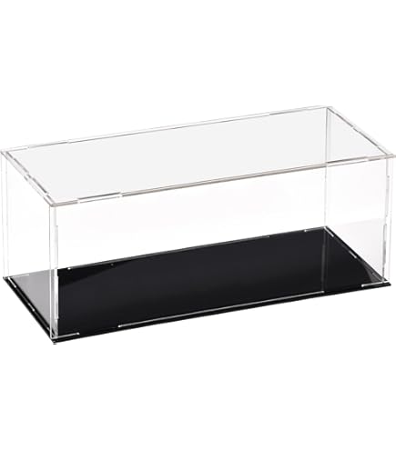 TA-VIGOR Acryl Clear Display Box, 30 x 15 x 15 cm Monteren Aanrecht Case Cube Opbergdoos Organizer Stand Stofdichte Bescherming Showcase met Zwarte Basis voor Collectibles Opslag TA-VIGOR Acryl Clear Display Box, 30 x 15 x 15 cm Monteren Aanrecht Case Cube Opbergdoos Organizer Stand Stofdichte Bescherming Showcase met Zwarte Basis voor Collectibles Opslag