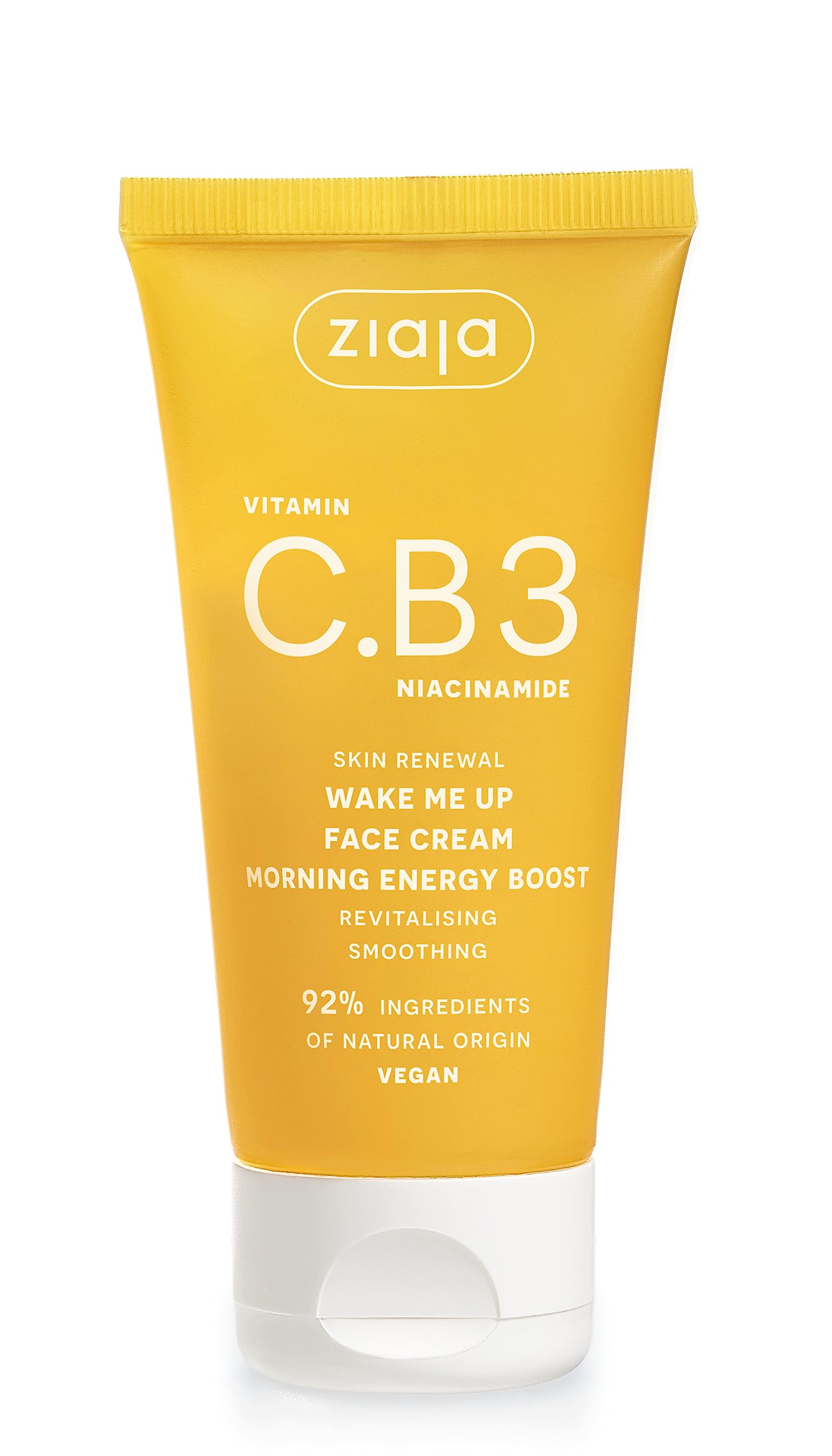 Ziaja Vitamin C & B3 Niacinamide Wake Me Up Face Cream, 50 ml - Brightening & Energizing Moisturiser