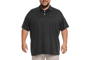 HODO Big and Tall Mens Polo Shirt Moisture Wicking Sport Golf Shirts 2XL-6XL
