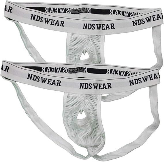 NDS Wear Open Suspensory Cotton Mesh Jock Strap, Single or 2 Pack