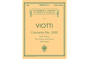 Concerto No. 23 in G Major for Violin and Piano - Schirmer Library of Classics Volume 444 | Intermediate Classical Violin Sol