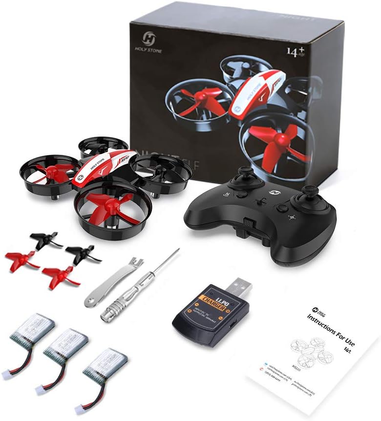 Holy Stone HS210 Mini Drone RC Nano Quadcopter Best Drone for Kids and Beginners RC Helicopter Plane with Auto Hovering, 3D Flip, Headless Mode and Extra Batteries Toys for Boys and Girls: Electronics