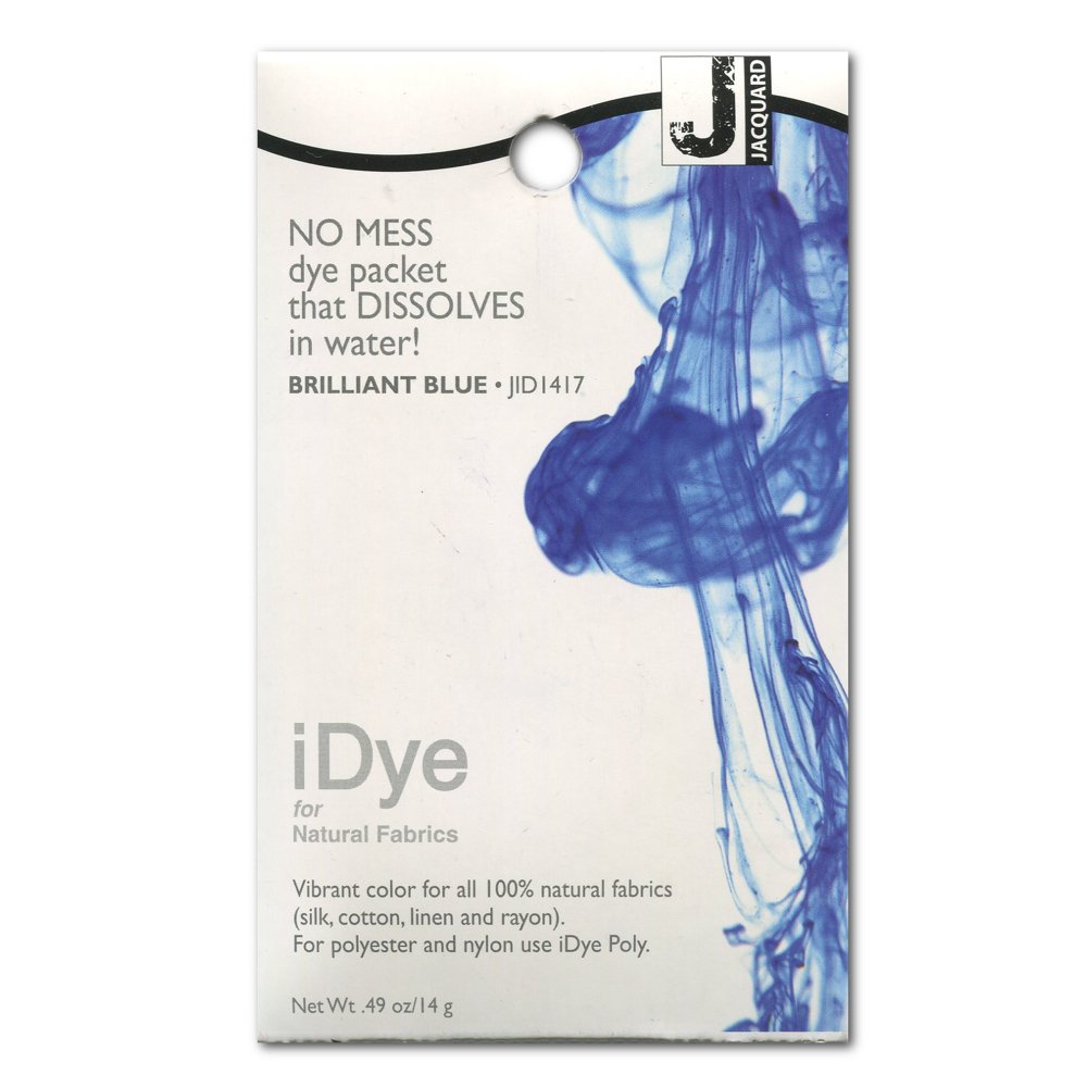 Jacquard iDye Fabric Dye Brilliant Blue for Natural Textile Fibres 14g No Mess Packet — image 1