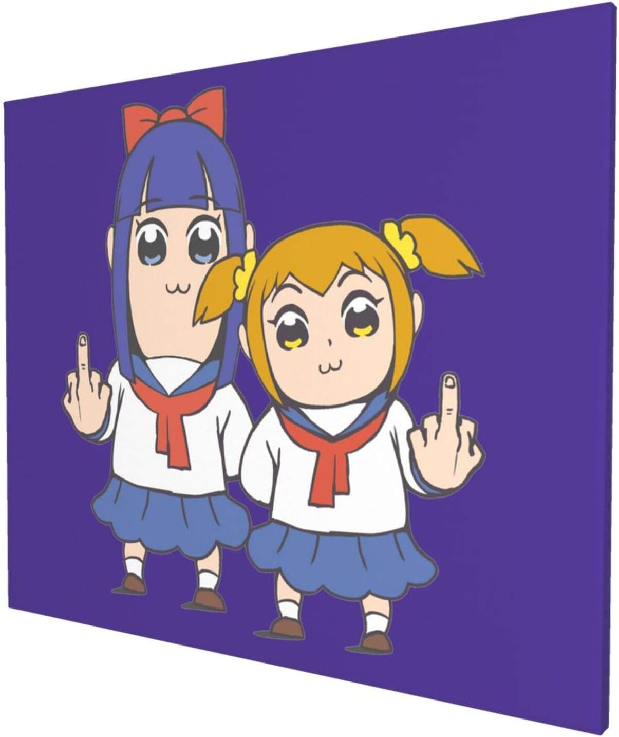 Amazon ポプテピピック Pop Team Epic 3 フレームなし キャンバス 装飾画 アートボード モダン絵画 飾り絵 おしゃれ かわいい 人気 ファッション 厨房装飾画 鮮やかな静物画 室内装飾画 高精細ジークレープリント画50 60cm 置物 オブジェ オンライン通販