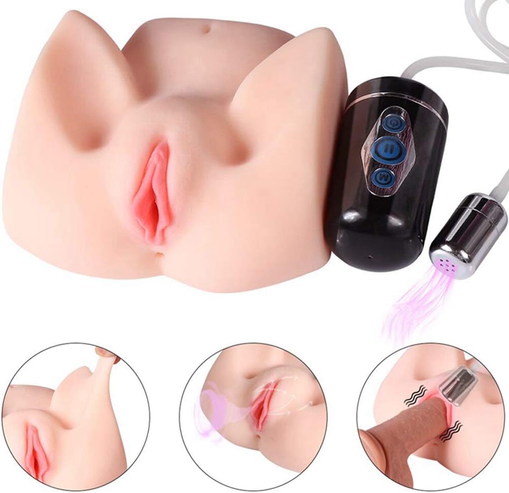 P`òckét P`ússý for Men Automatic Electric Super Soft Deluxe Toy 3D Realistic Põckèt-Püssý for Men Hand Free with 10 Different Sucking-Vibration Modes