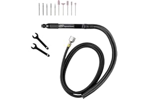 Ingersoll Rand 320PGK - Air Pencil Grinder Kit, 1/8" Collet, Burr, 60,000 RPM, Inline, Rear Exhaust, includes 5 Mounted Points & 5 Carbide Burrs