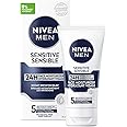 NIVEA MEN Sensitive Face Moisturizer, Men's Face Cream with Chamomile and Vitamin E, No Drying Alcohol, Dermatologically-Test