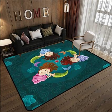 Tappeto Da Camera Da Letto Con Conchiglie Esotiche A Forma