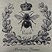 LINKWELL Black Queen Bee Pillow Cover 18x18 inch Crown Burlap Cushion Covers for Sofa Couch Home Decoration French Country CC742