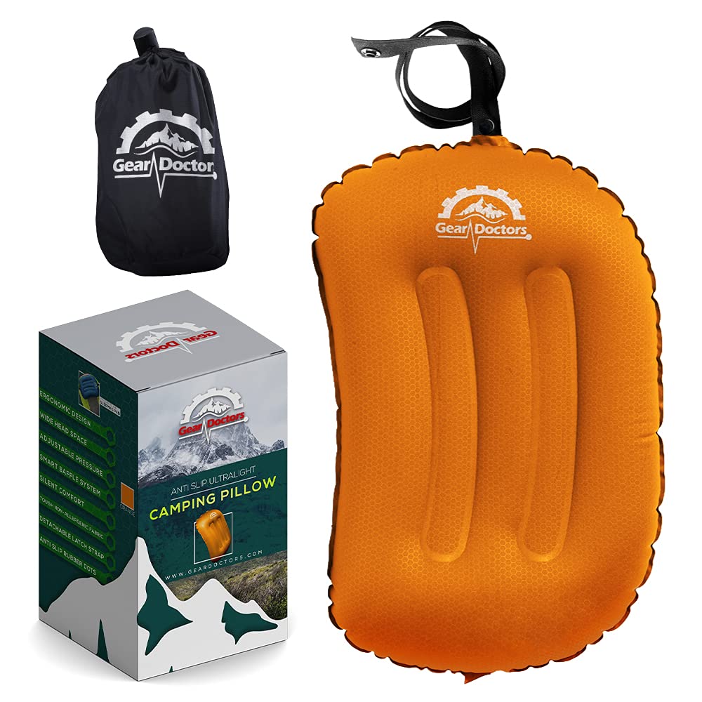 Photo 1 of Gear Doctors Inflatable Camp Pillow - Orange
