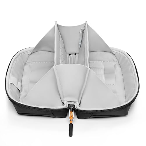 Inateck Electronics Organizer Travel Case, 180° Open Water