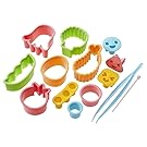 CuteZCute Bento Ham Cheese Carrot Cutter, 14-Piece, Fun Shapes