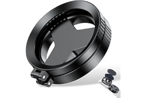 2-in-1 Magnetic CPL & Star Filter Lens, 52mm Universal Phone Camera Filter Kit with Polarizer & 6-Point Star Effect, Magnetic