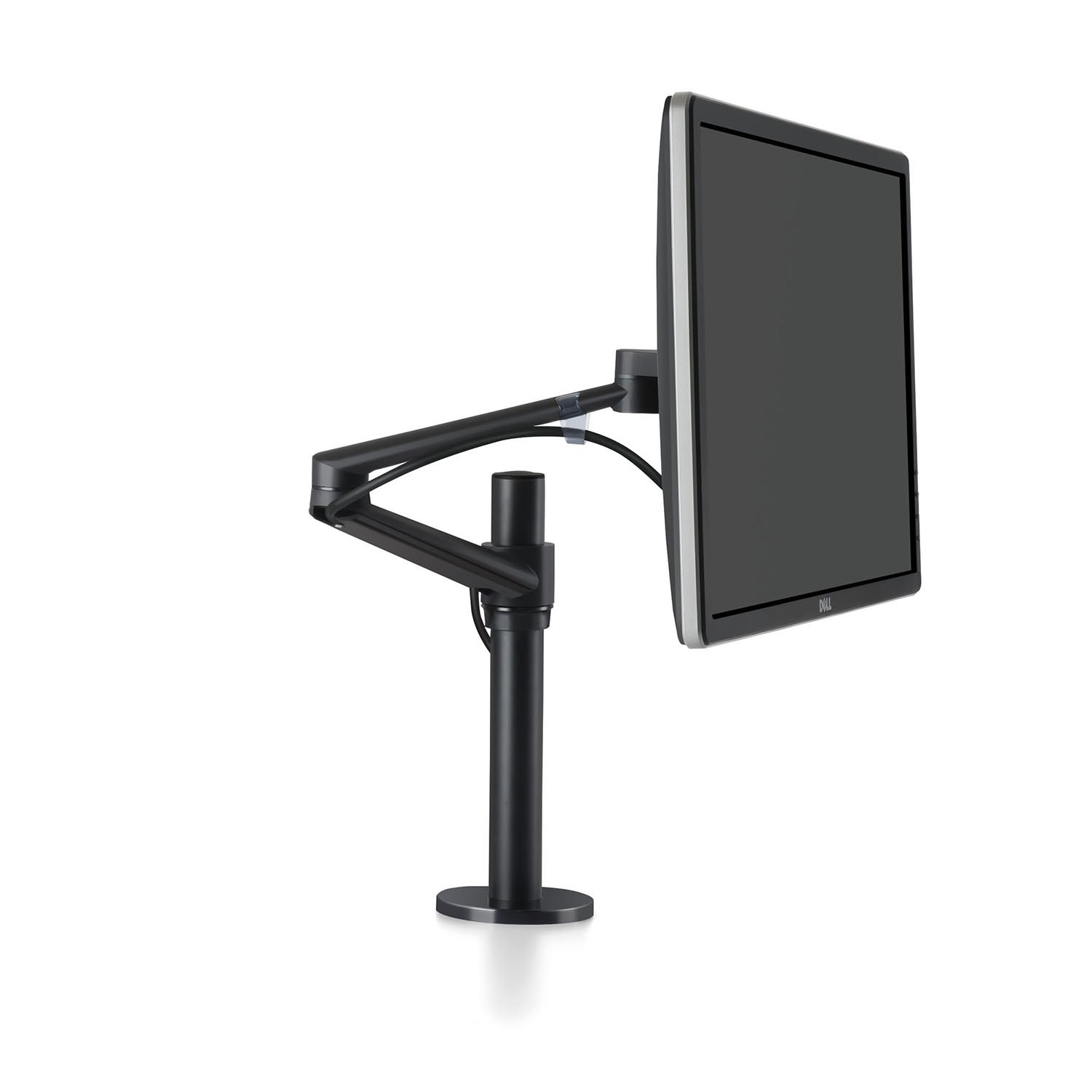 ThingyClub® Adjustable Aluminium Universal Full Motion Desk Mount Arm Stand Bracket (Single Monitor - Black)