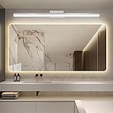 LIAYUMS 36-Inch Modern LED Bathroom Lights Fixtures, Dimmable 36W 6000K Cool White Makeup Vanity Lighting, Brushed Nickel Van