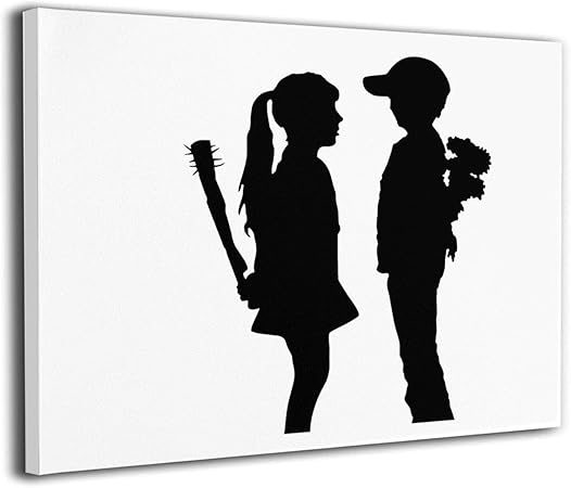 Amazon Banksy バンクシー 画 絵 アートフレーム 壁画 絵画 アートパネル 装飾画 キャンバス画 ポスター 壁飾り 寝室絵画 リビングルーム Ins風 現代 おしゃれ イラスト 壁絵 ウォールステッカー オンライン通販