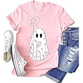 hcihgzr Women's Short Sleeve Tops Dressy Casual Heart Print Graphic Tee Valentine T Shirt Gift