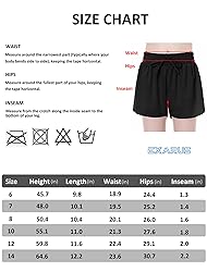 EXARUS Girls Butterfly Shorts Flowy Athletic 2 in 1