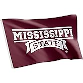 Desert Cactus Mississippi State University MSU Flag - 3 x 5 Feet Bulldogs Banner, Indoor/Outdoor Durable Fabric, 100% Polyester Design (Style 5)