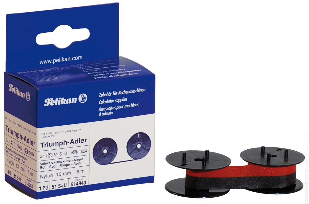 Pelikan 514943 Ribbon for Printing Calculator Black/Red