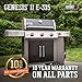 Weber Genesis II E-315 3-Burner Natural Gas Grill, Black