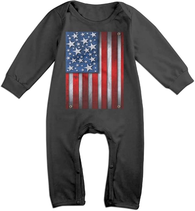 ONE SUIT American Flag LongSleeve Baby Bodysuit Baby
