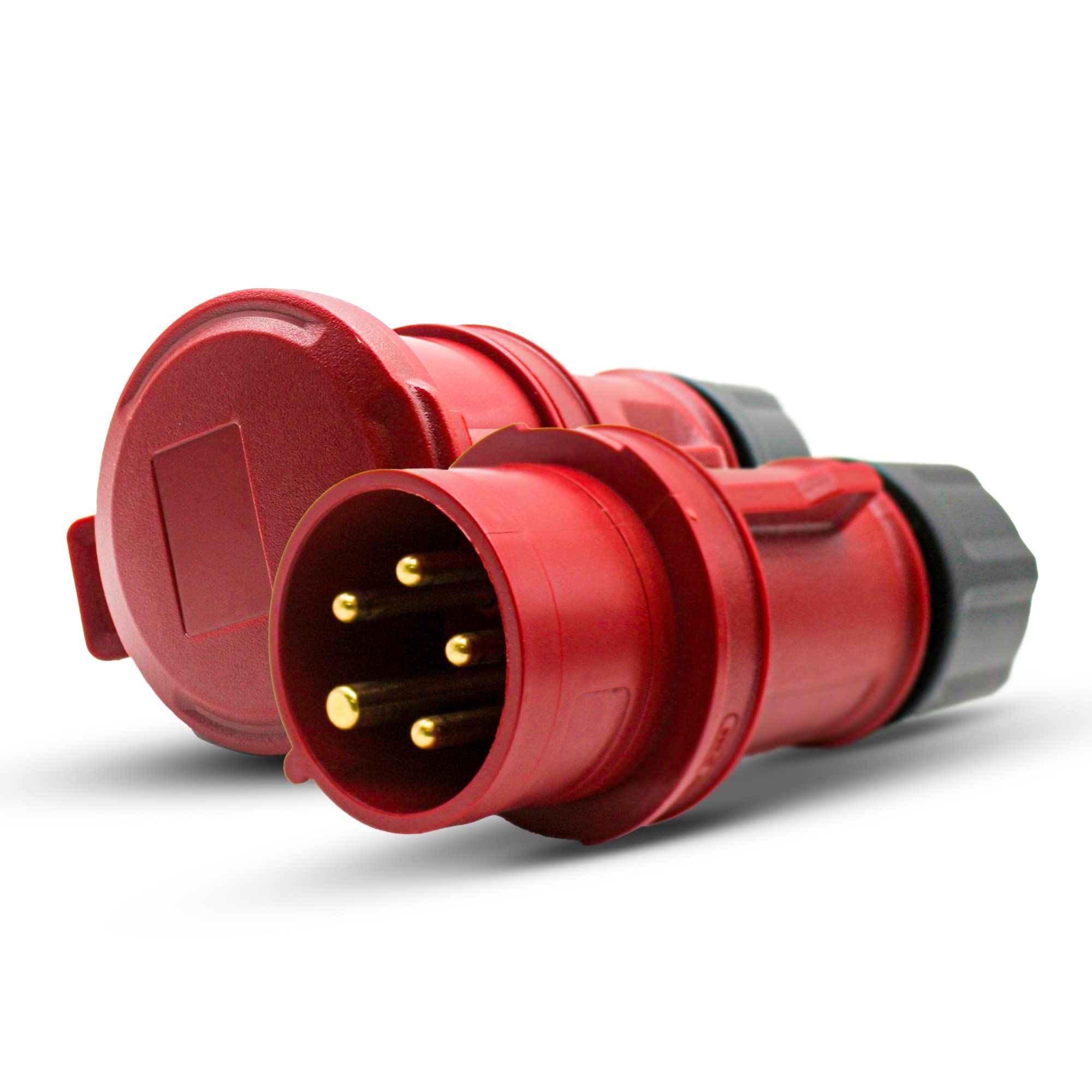 DOJA Insutrial | Pack TAKE 380 Male and TAKE 380 Female | 16A 3P + N + E (5 Poles) | Male + Female Industrial Plug