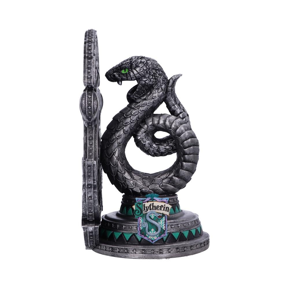 Nemesis Now Officially Licensed Harry Potter Slytherin Bookend 20cm, Silver
