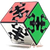 Yealvin 2x2 Gear Cube Puzzle - Innovative Interlocking Gear Mechanism with 2 Turning Modes, Stickerless &amp; Durable Tiles, Fascinating Puzzle Toy Gift for Kids &amp; Adults (Christmas, Birthday, Easter)