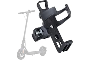 RUNHIKE Electric Scooter Water Bottle Holder,360° Rotation Fit Electric Scooter Cup Holder,Fast Dismounting Accessories,Black