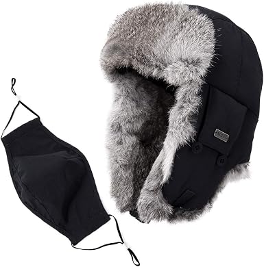 Men's Rabbit Fur Trapper Hat Online, 50 