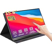 Monitor Portátil Touchscreen de 15,6