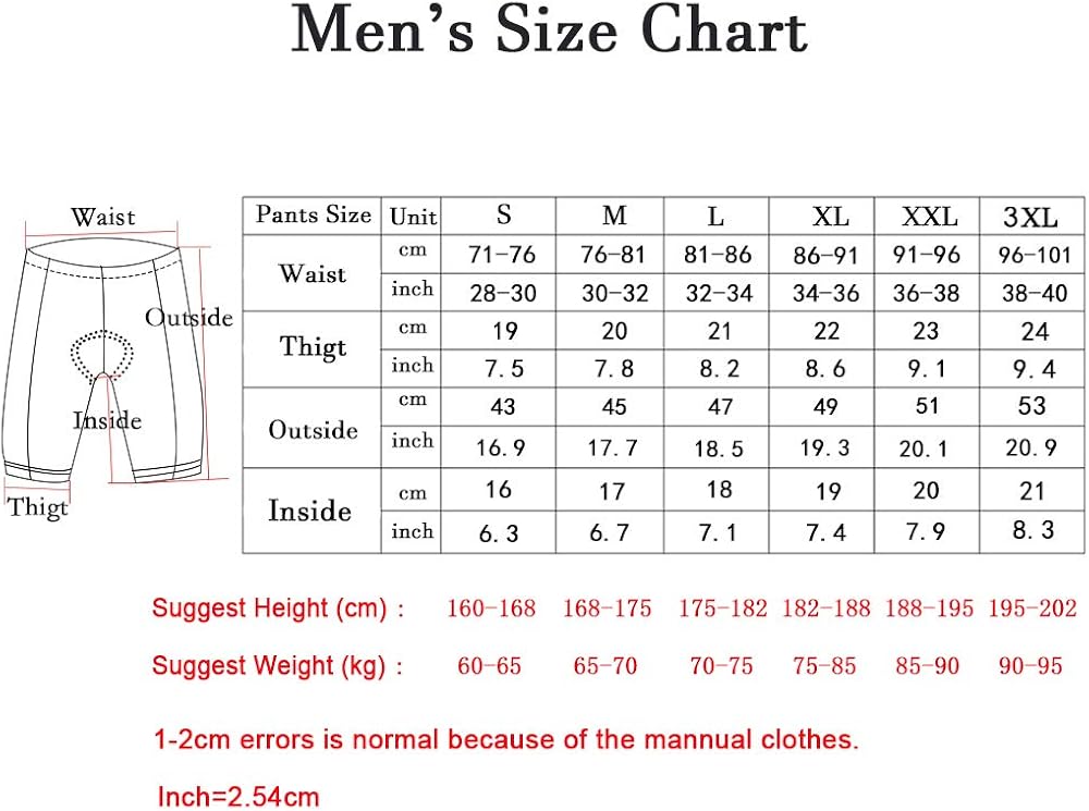 Men's 4D Padded Cycling Bib Shorts Biking Bib Shorts Cycle Wear Tights Bicycle Bib Shorts Italy MITI Anti-Slip Cuff: Clothing