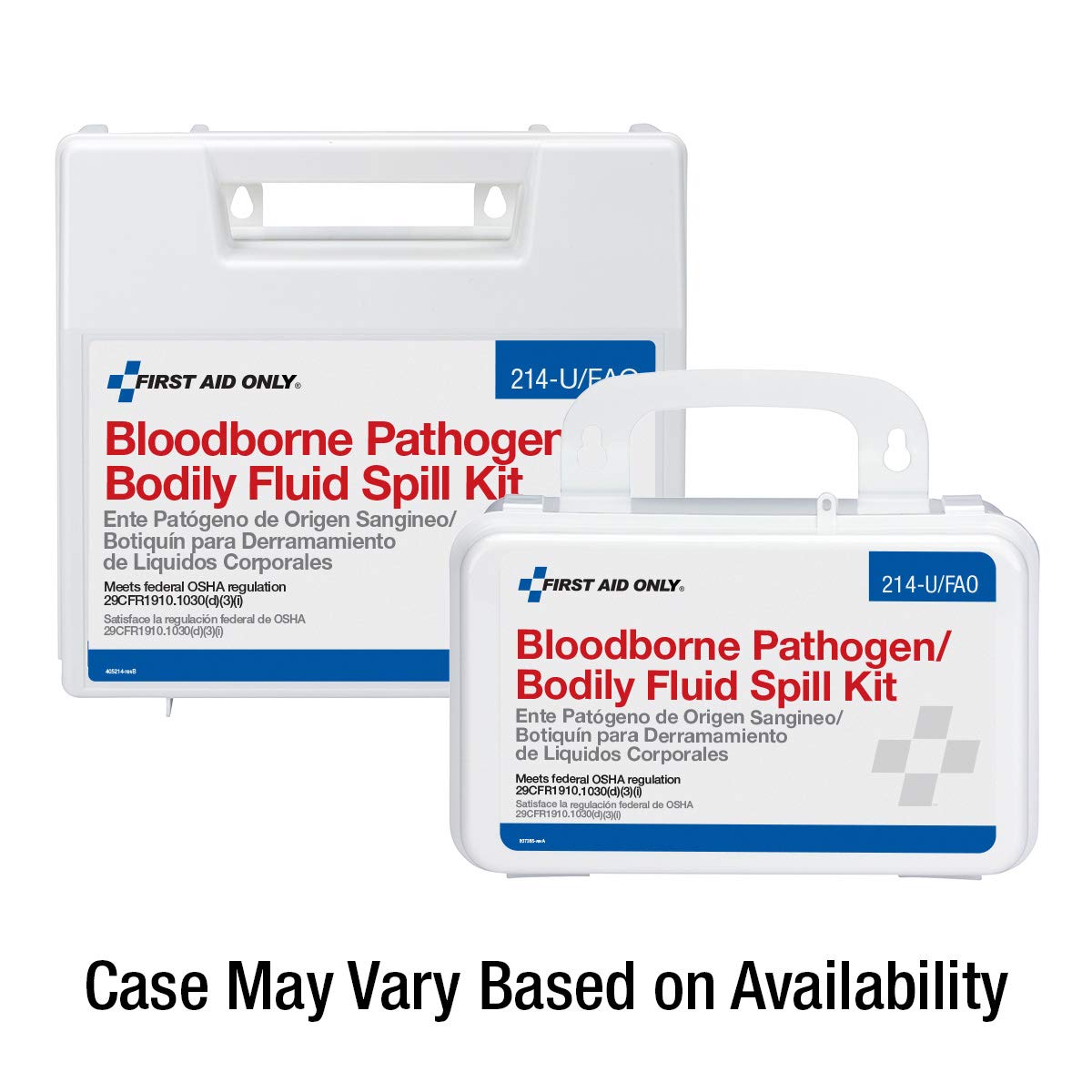 First Aid Only Bloodborne Pathogen/Bodily Fluid Spill Clean Up Kit (214-U/FAO): Blood Bourne Pathogens Kit: Industrial & Scientific