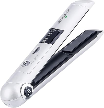Amazon ヘアアイロン コードレス Keynice ミニヘアアイロン ストレート カール 2way Usb充電式 コンパクト 3段階温度調節 男女通用 軽量 携帯 プレゼント ホワイト Key Nice ヘアアイロン