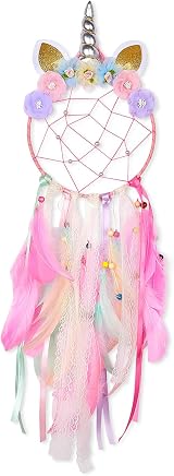 MHJY Unicorn Dream Catcher Large Handmade Wall Hanging Kids Bedroom Decor view 1