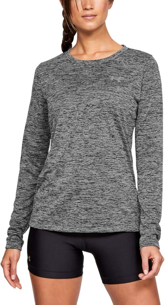 Under Armour Women's Tech Twist Crew Long Sleeve T-Shirt: Clothing